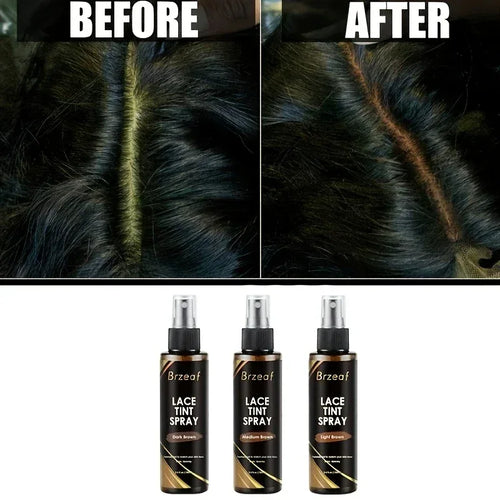 100ml Lace Melting Spray And Lace tint spray For Lace Wigs,Glueless,Natural Finishing Hold Dyed wig care spray for Women & Men - Luvia