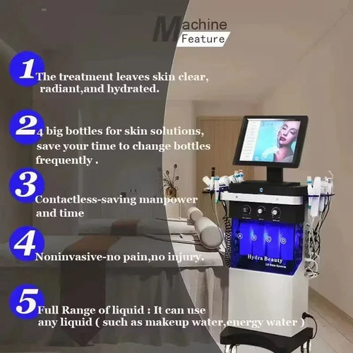 The latest 14-in-1 bubble oxygenation scrub facial beauty instrument, suitable for female beauty equipment - Luvia