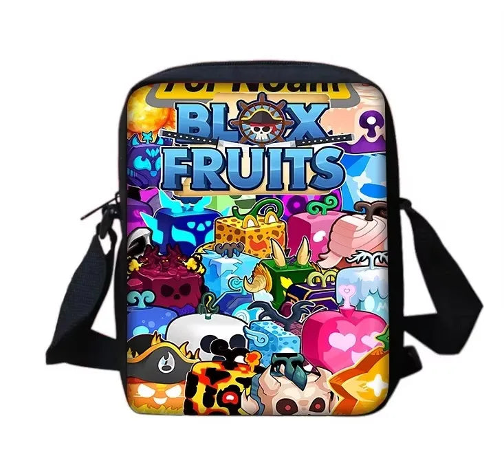 Child School Cartoon Blox Fruits Backpack With Shoulder Bag Pencil Bags School Bags for Boys Girls Best Gift