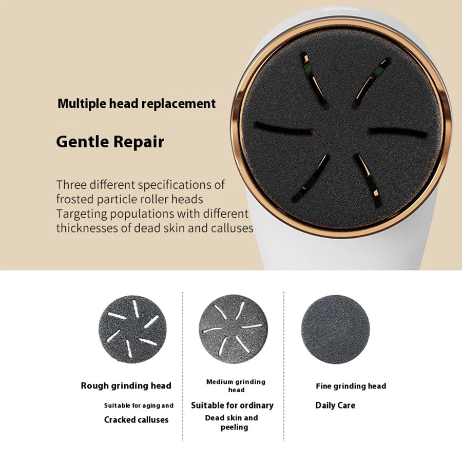 Professional electric foot callus remover - easy to use, painless, quick removal, rechargeable, gentle exfoliation, making the s