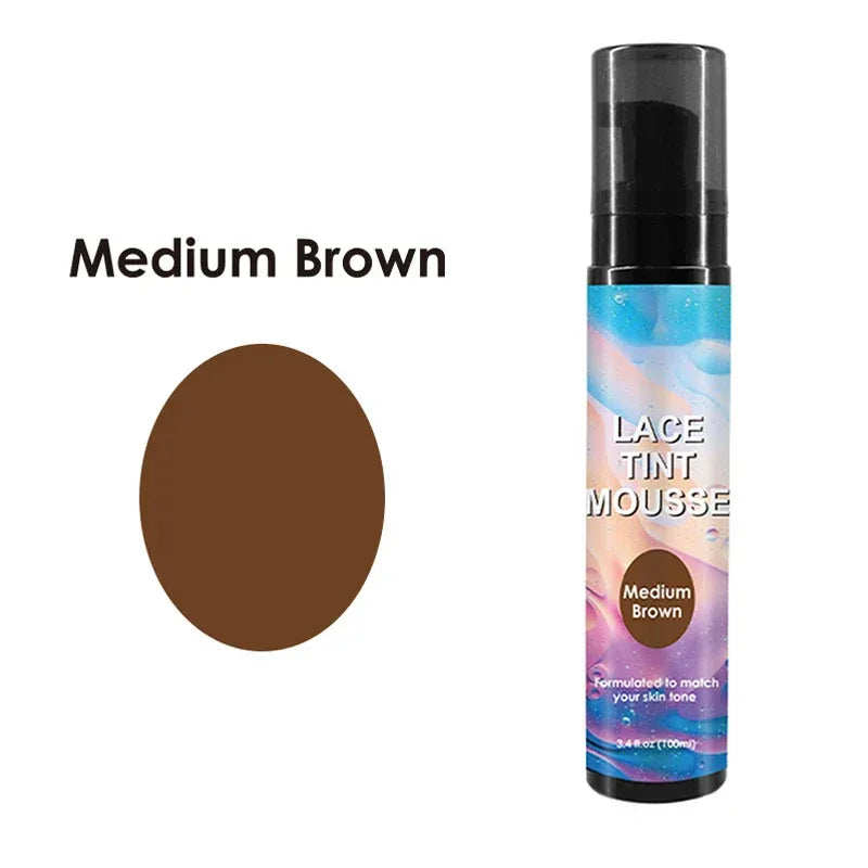 Nunify Lace Tint Spray For Wigs Waterproof Wig Tint Mousse For Natural Wig 100Ml Tinted Lace Spray 1Pcs Wig Installation Tools - Luvia