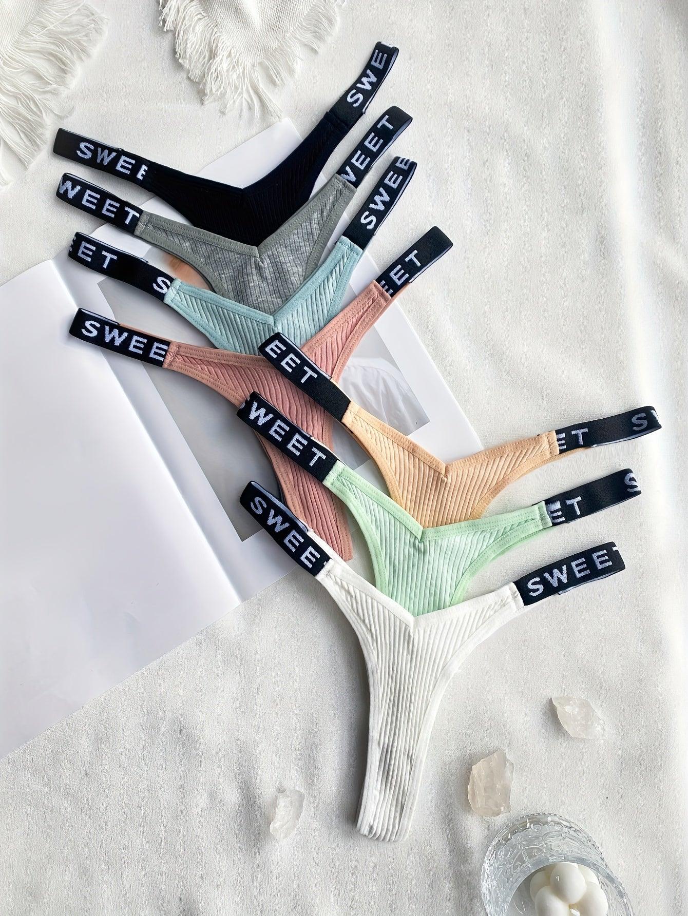 7pcs Combination European and American Underwear Women's Thong - Luvia