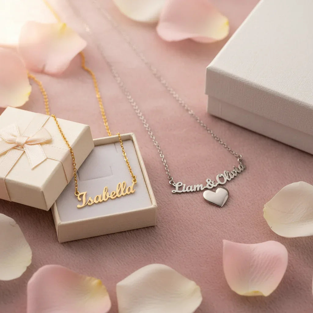 Personalized Jewelry Bundle - Custom Name Necklace Set - Luvia